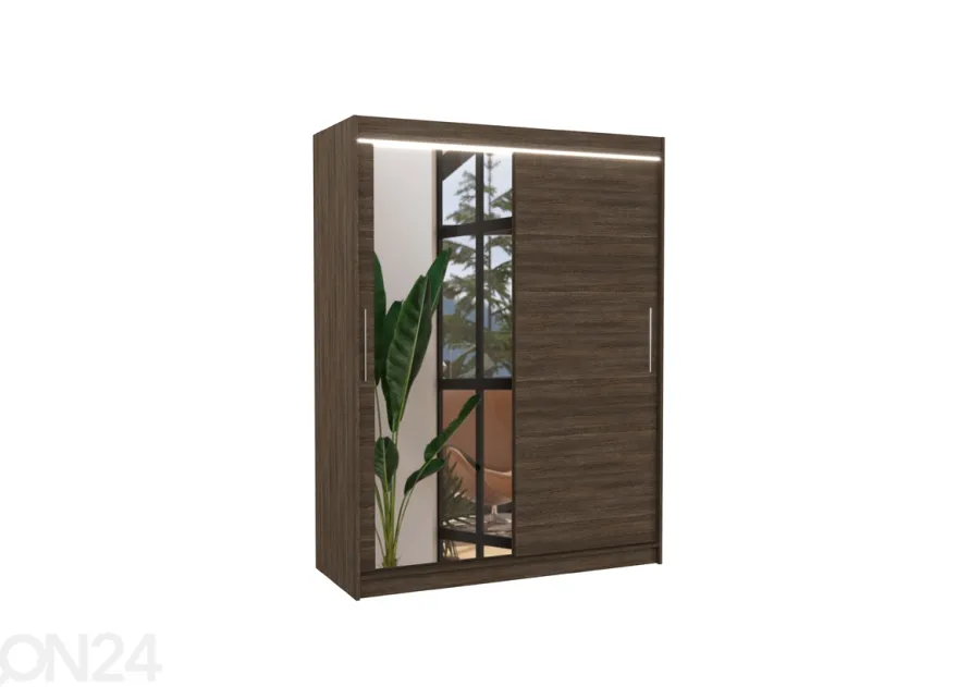 Liukuovikaappi Bianca I 150 cm + LED