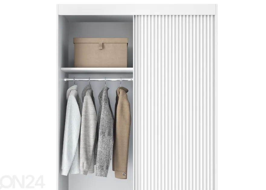 Liukuovikaappi Biancco 120 cm