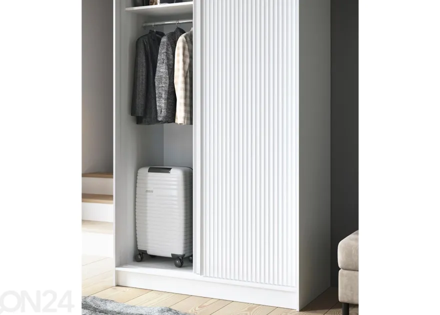 Liukuovikaappi Biancco 120 cm