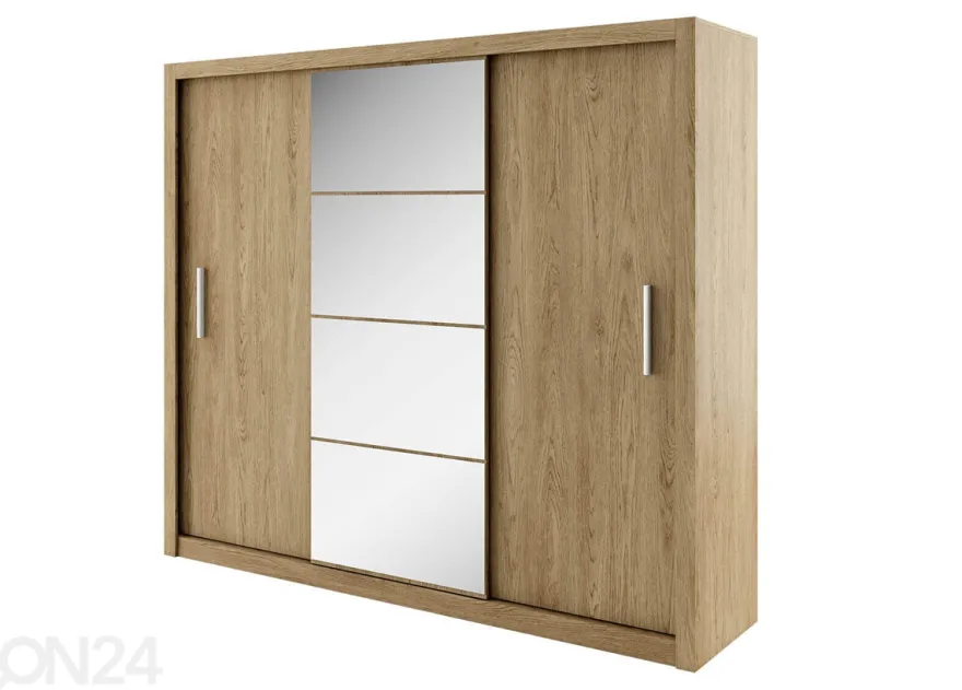 Liukuovikaappi Carlton 250 cm