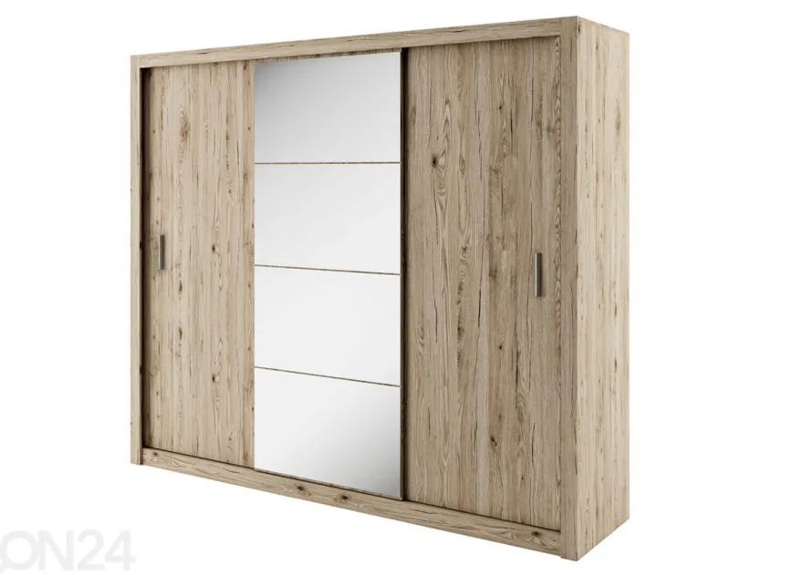 Liukuovikaappi Carlton 250 cm