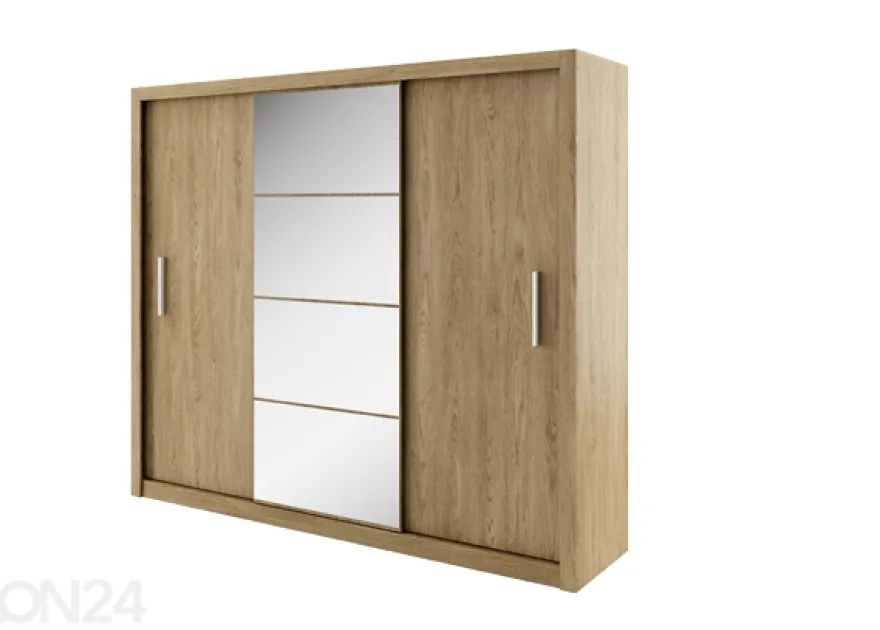 Liukuovikaappi Carlton 250 cm