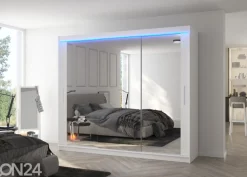 Liukuovikaappi Charlotte 250 cm + LED