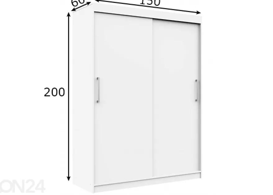 Liukuovikaappi 150 cm