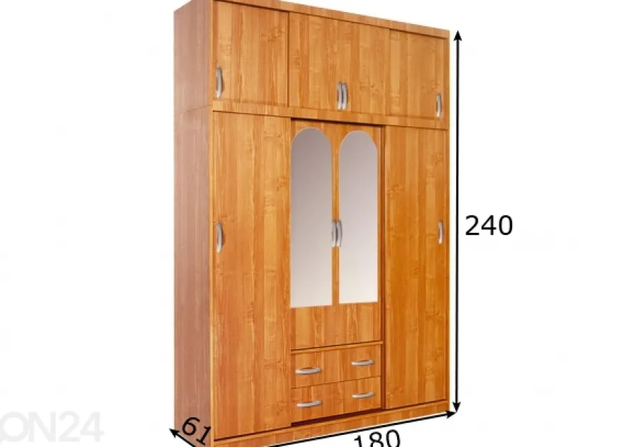 Liukuovikaappi 180 cm