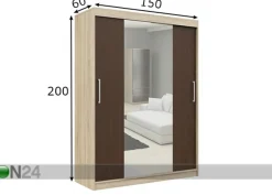 Liukuovikaappi 150 cm