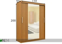Liukuovikaappi 150 cm