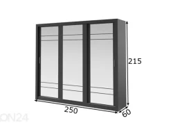 Liukuovikaappi 250 cm