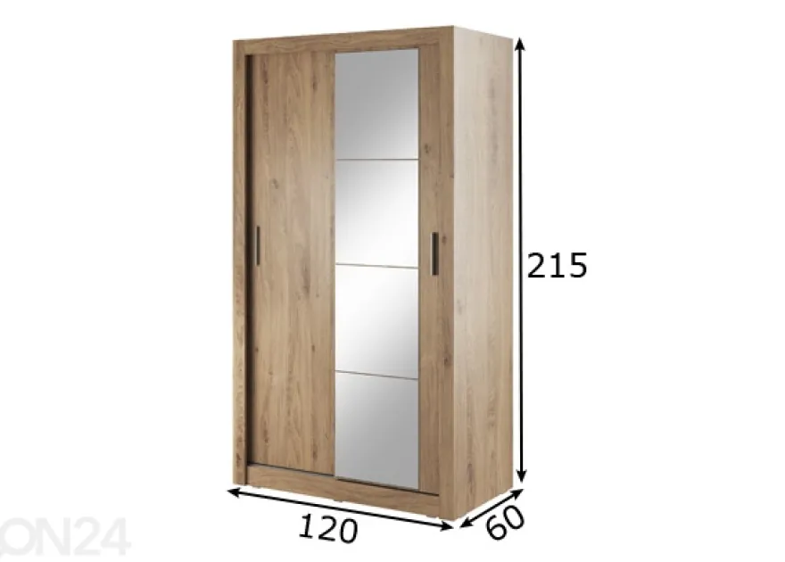Liukuovikaappi 120 cm