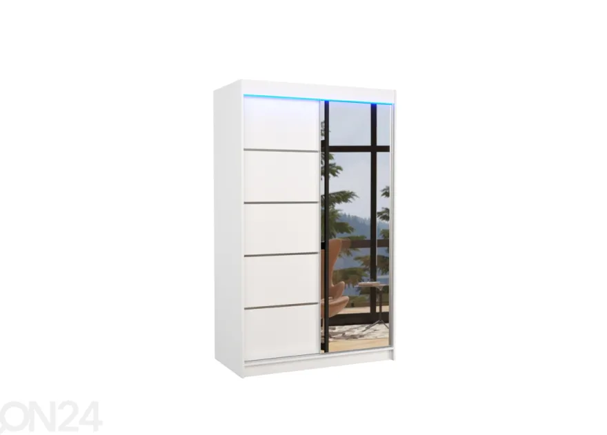 Liukuovikaappi 120 cm + LED