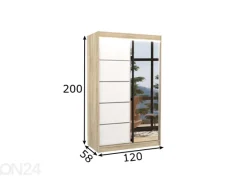 Liukuovikaappi 120 cm + LED