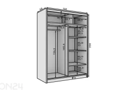 Liukuovikaappi Cuneo I 150 cm