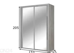 Liukuovikaappi Cyrus 153 cm