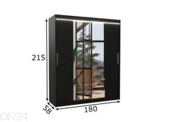 Liukuovikaappi Dalia I 180 cm + LED