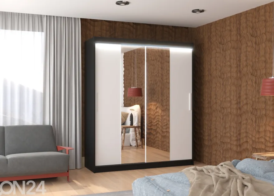 Liukuovikaappi Dalia I 180 cm + LED