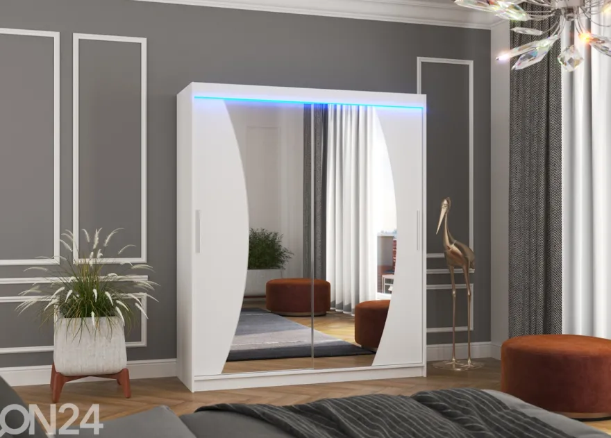Liukuovikaappi Dixon I 180 cm + LED