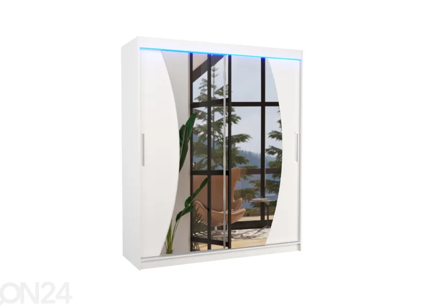Liukuovikaappi Dixon I 180 cm + LED