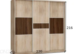 Liukuovikaappi Durrus II 220 cm