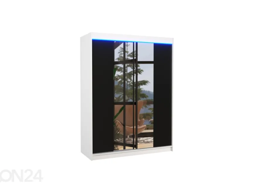 Liukuovikaappi Evely I 150 cm + LED