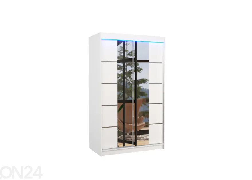 Liukuovikaappi Fiona I 120 cm + LED