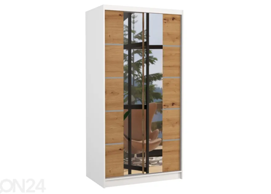 Liukuovikaappi Lara 100 cm