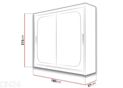 Liukuovikaappi + LED