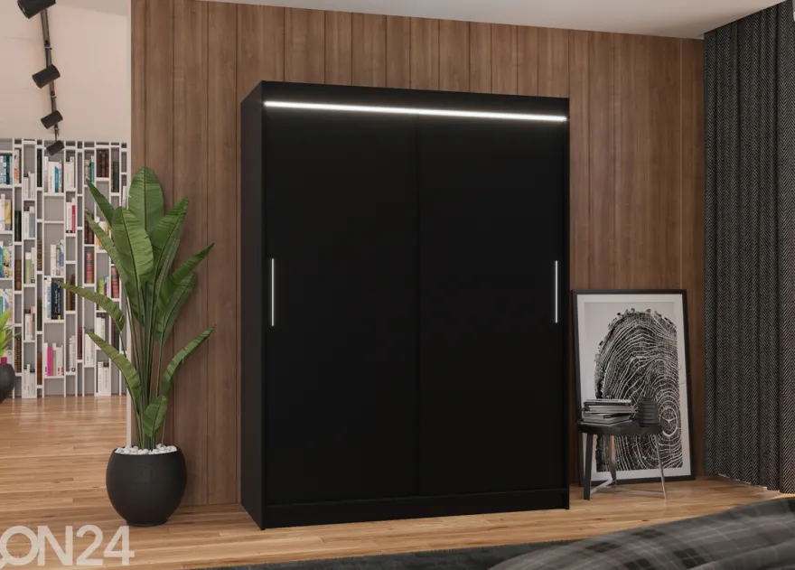 Liukuovikaappi Olivia I 150 cm + LED