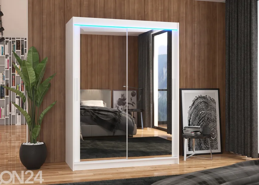 Liukuovikaappi Pausia I 150 cm + LED