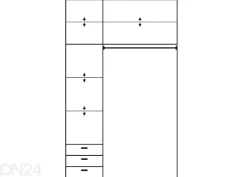 Liukuovikaappi Qamma 150 cm