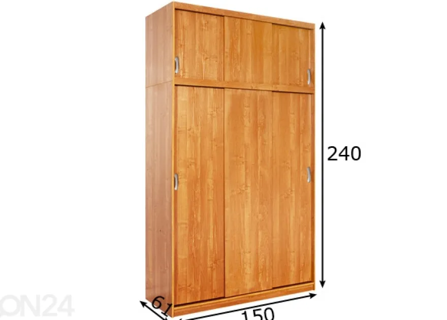 Liukuovikaappi Qamma 150 cm