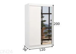 Liukuovikaappi Reine 120 cm