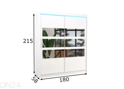 Liukuovikaappi Tamara I 180 cm + LED