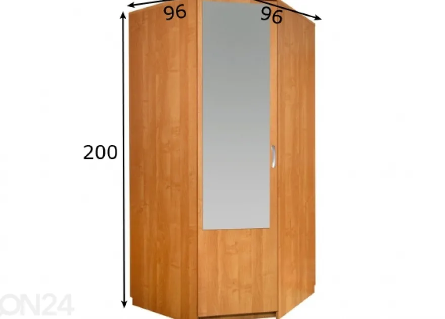 Liukuovikaappi 96x96 cm