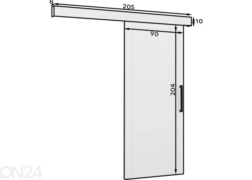 Liukuovi Sligo 90 cm