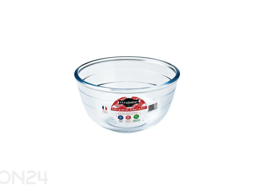 Lämmönkestävä lasikulho Pyrex 0,7 L, Ø 15 cm