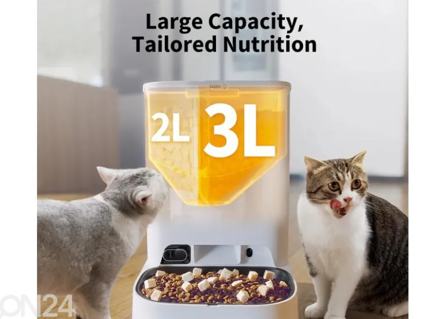 Älykäs lemmikkien ruokinta-automaatti kameralla Petkit P591 YumShare 2+3 L