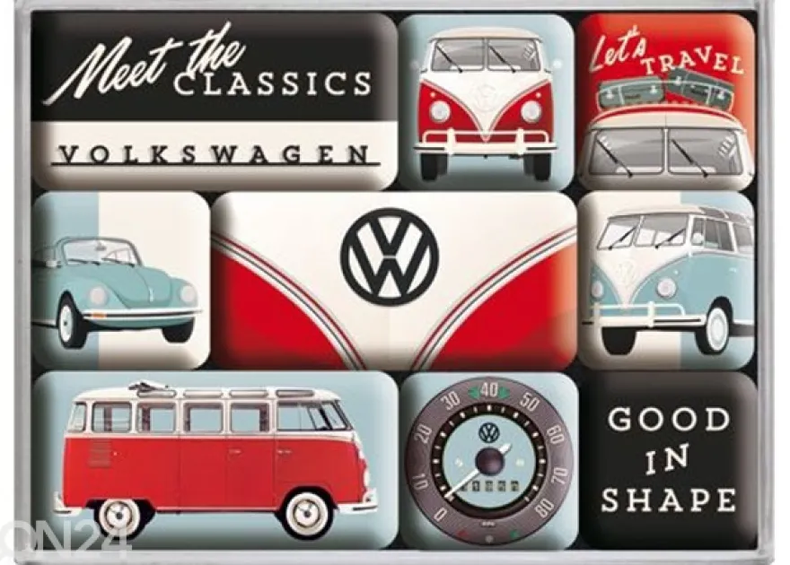 Magneetit VW Meet the Classics 9 kpl