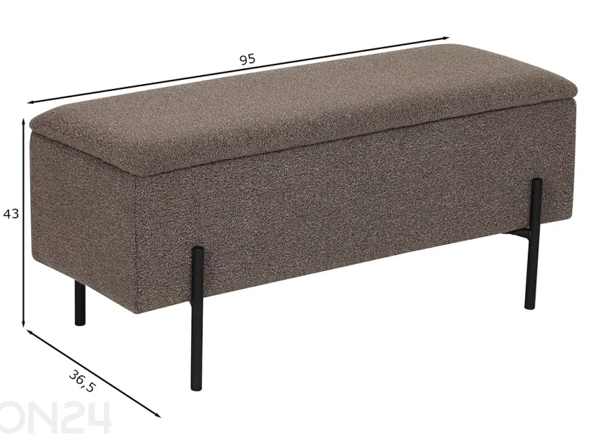 Materiaali: mänty, vaahtomuovi, polyesteri