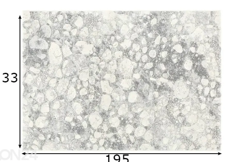 Matto Argentum Natural Stone 133x195 cm