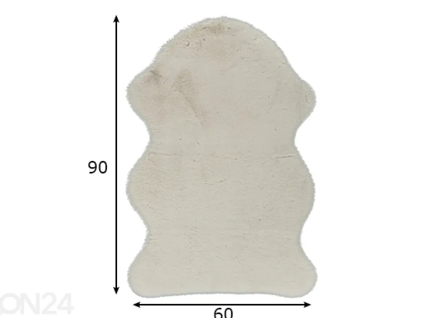 Matto Cosy Ivory 60x90 cm
