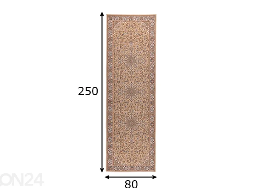 Matto Dolna, 80x250 cm hiekka