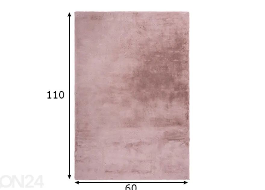 Matto Emotion Pastel Pink 60x110 cm