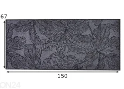 Matto Floral Anthra 67x150 cm