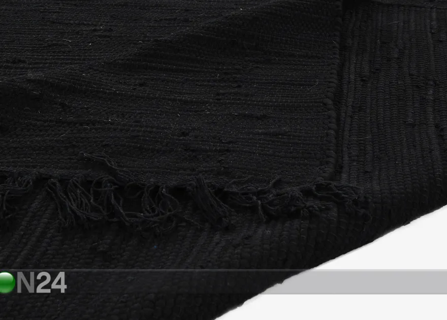 Matto Happy Cotton Uni 60x120 cm, musta