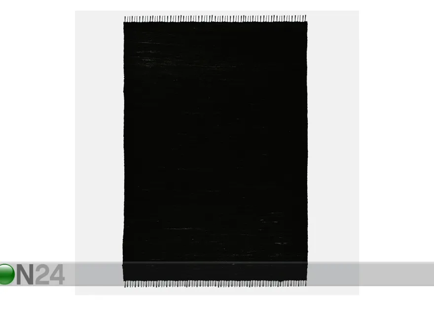 Matto Happy Cotton Uni 60x120 cm, musta