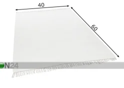 Matto Happy Cotton Uni 40x60 cm, valkoinen