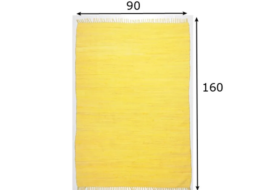 Matto Happy Cotton 90x160, keltainen