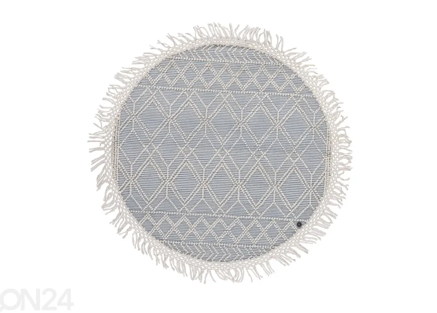 Matto om Tailor Colored Macrame Ø140 cm sininen