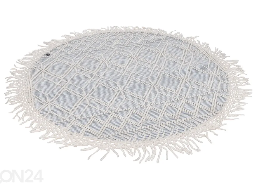 Matto om Tailor Colored Macrame Ø140 cm sininen