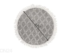 Matto om Tailor Colored Macrame Ø140 cm luonnonsävy